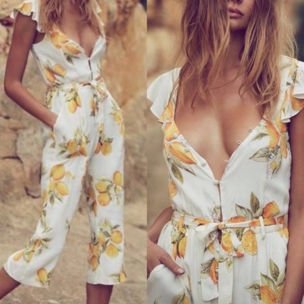 For Love and Lemons Lemon play suit